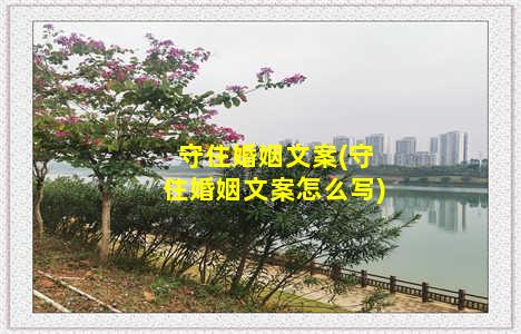 守住婚姻文案(守住婚姻文案怎么写)